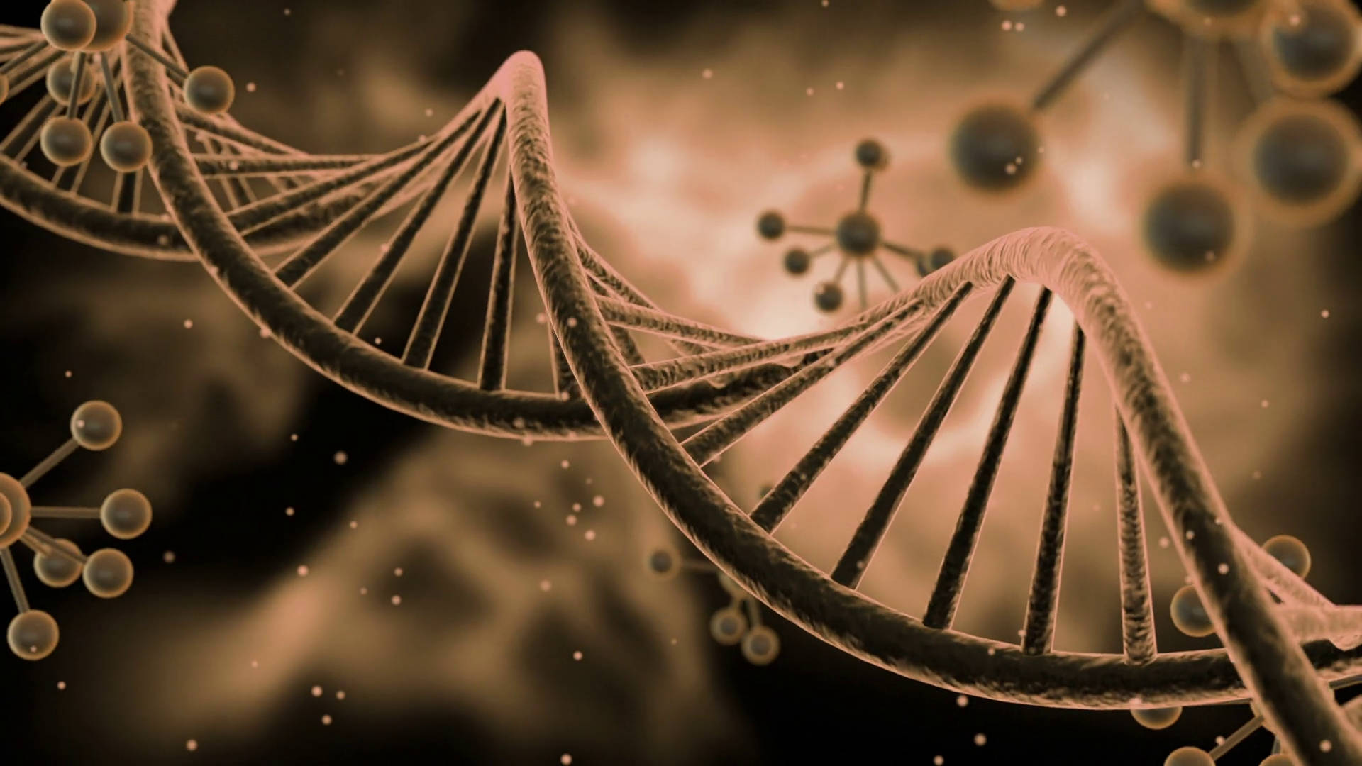Brown Genetic DNA Wallpaper