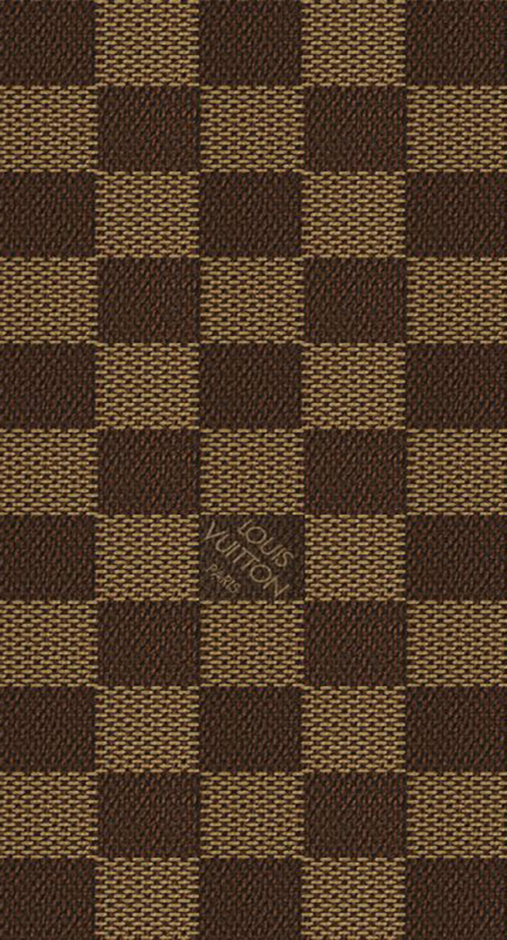 Brown Grid Pattern Louis Vuitton Phone Background