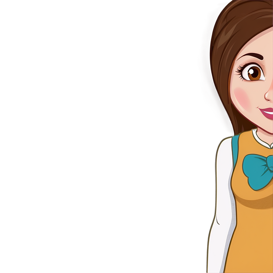 Download Brown Hair Cartoon Character Png Jbo95 | Wallpapers.com