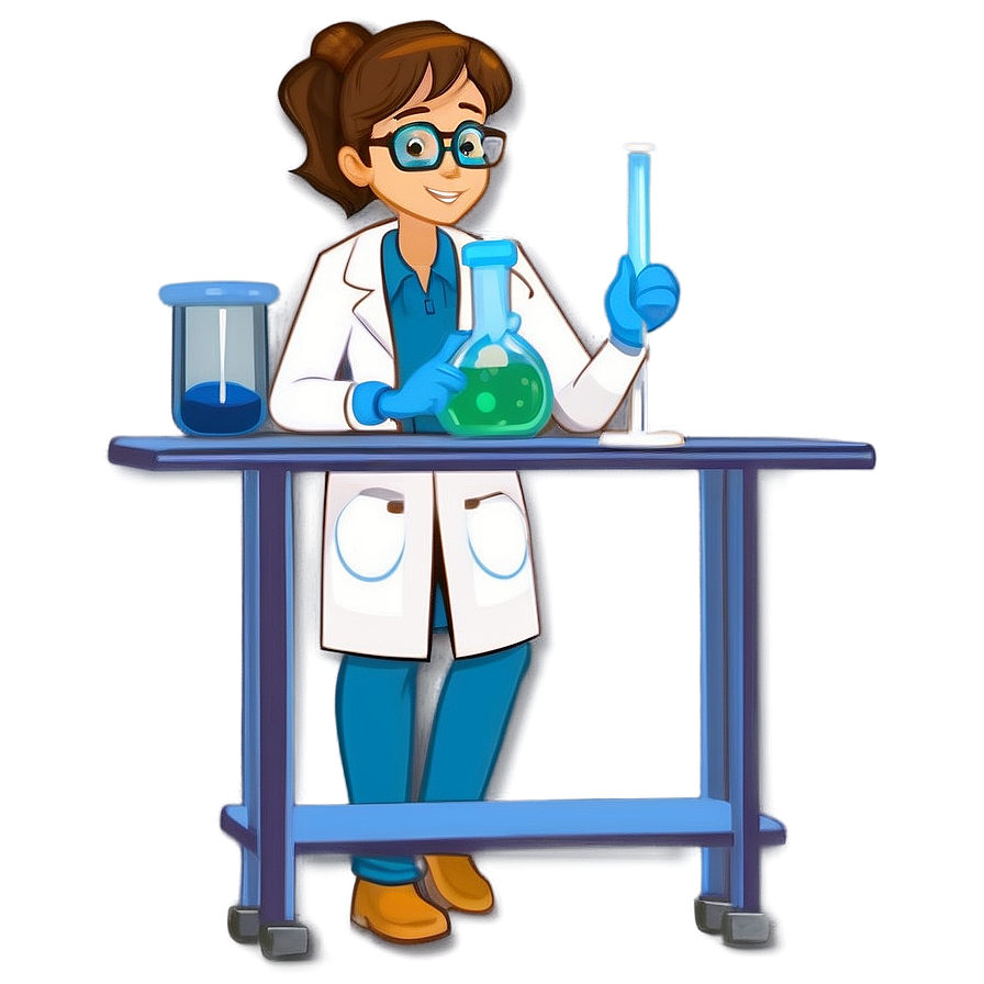 Download Brown Hair Scientist In Lab Png 05252024 | Wallpapers.com