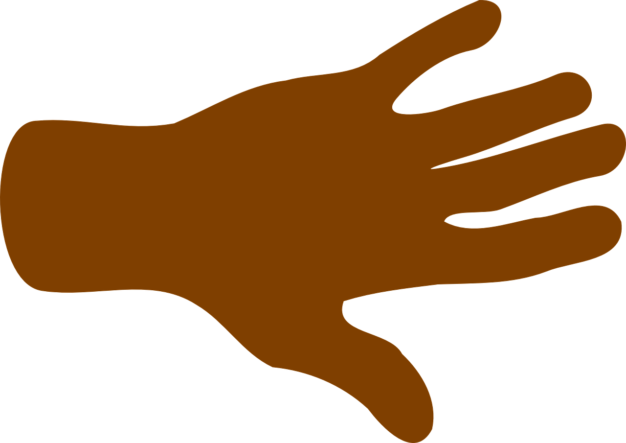 Brown Hand Clipart Silhouette PNG