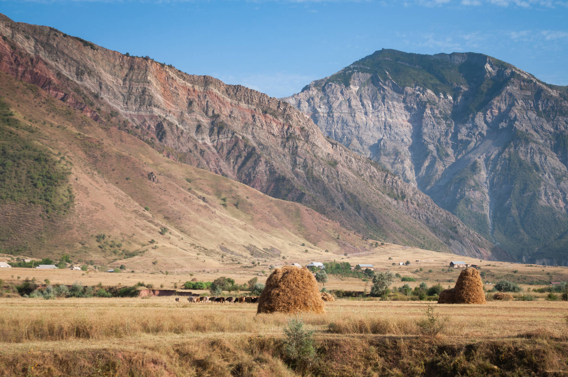Brown Hills In Tajikistan Wallpaper
