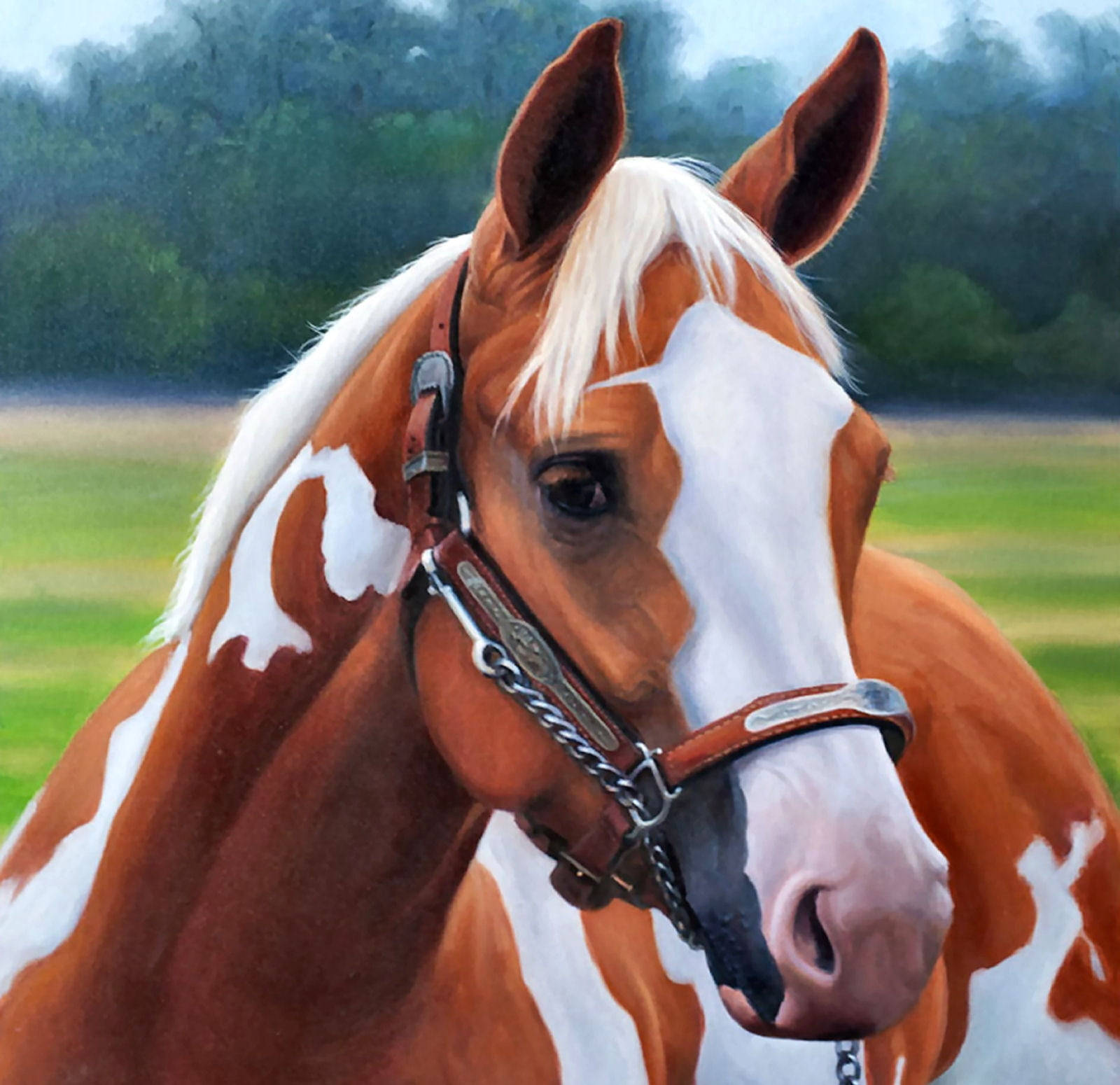Brown Horse Face Painting