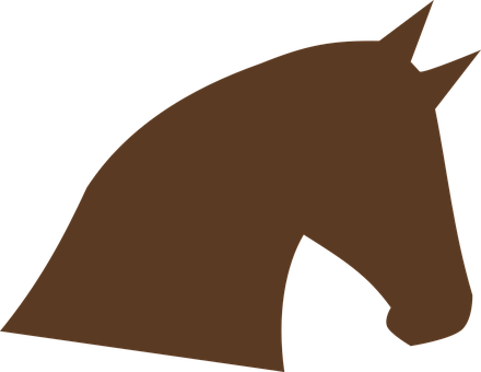 Brown Horse Silhouette PNG