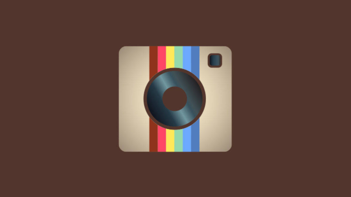 Brown Instagram Logo Background