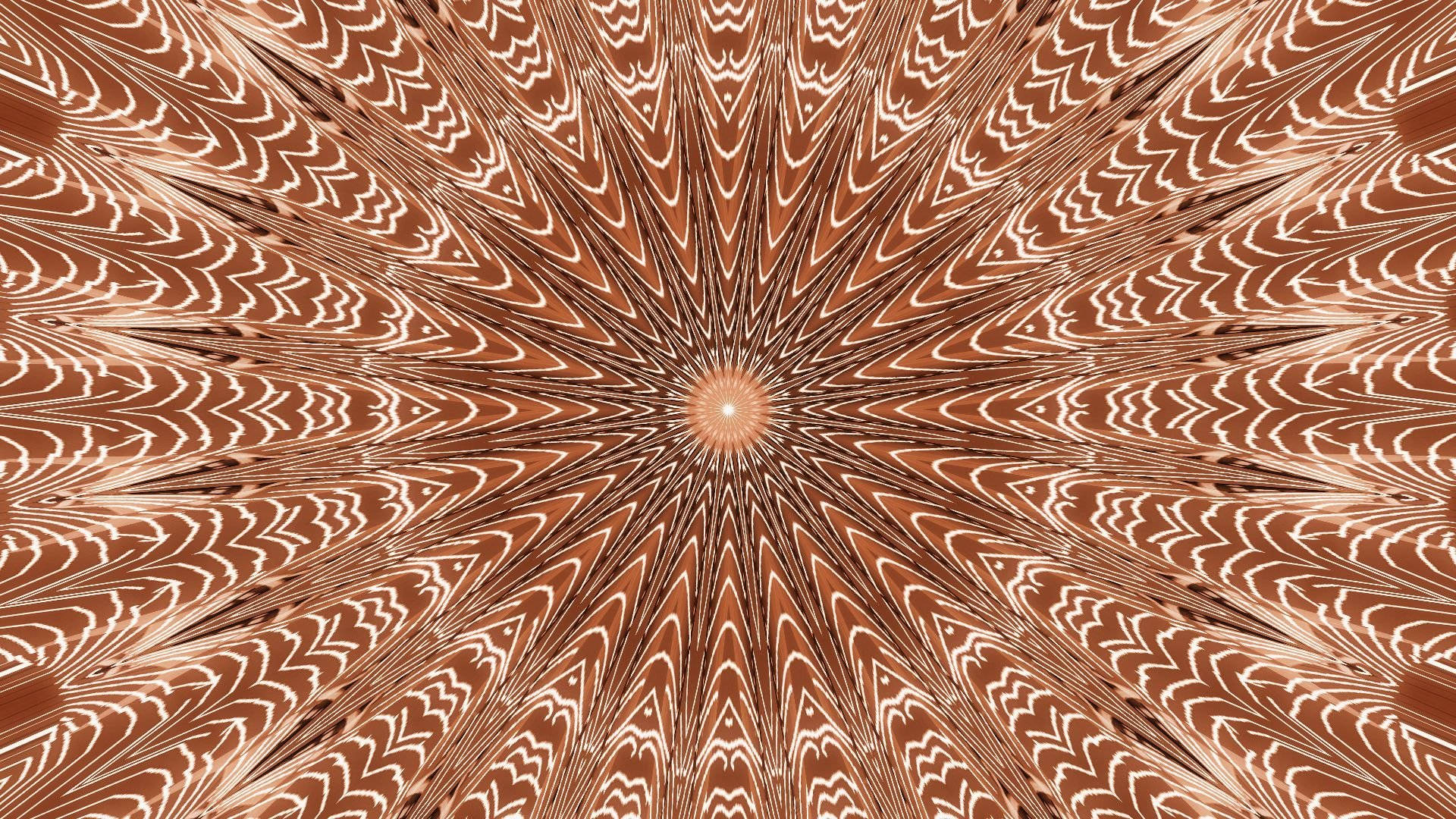 Brown Kaleidoscope Optical Illusion Background