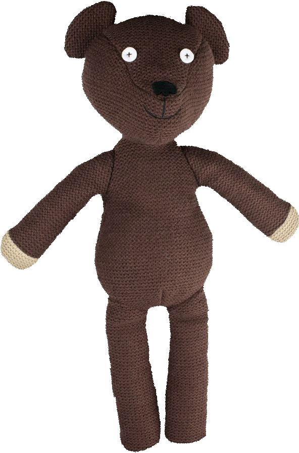 Brown Knitted Teddy Bear PNG