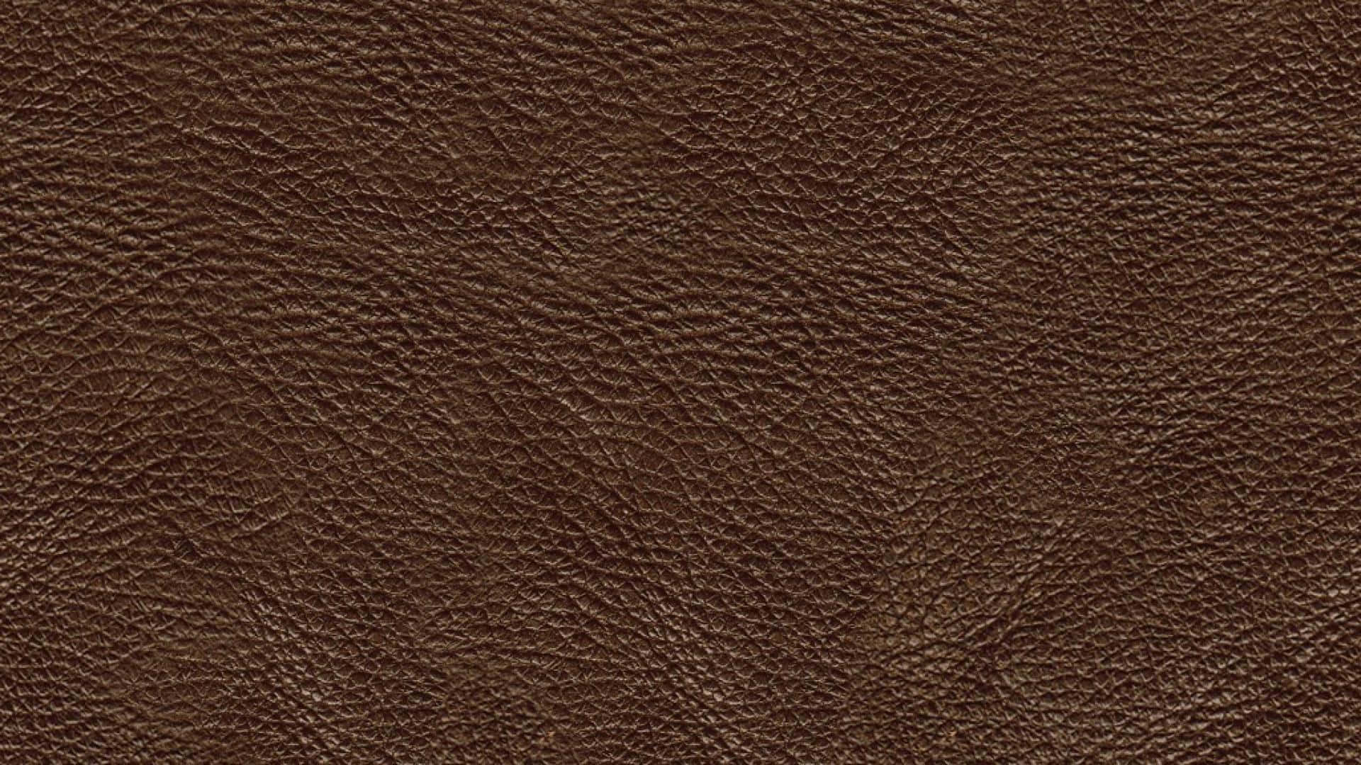 Luxurious High-Quality Brown Leather Texture Wallpaper