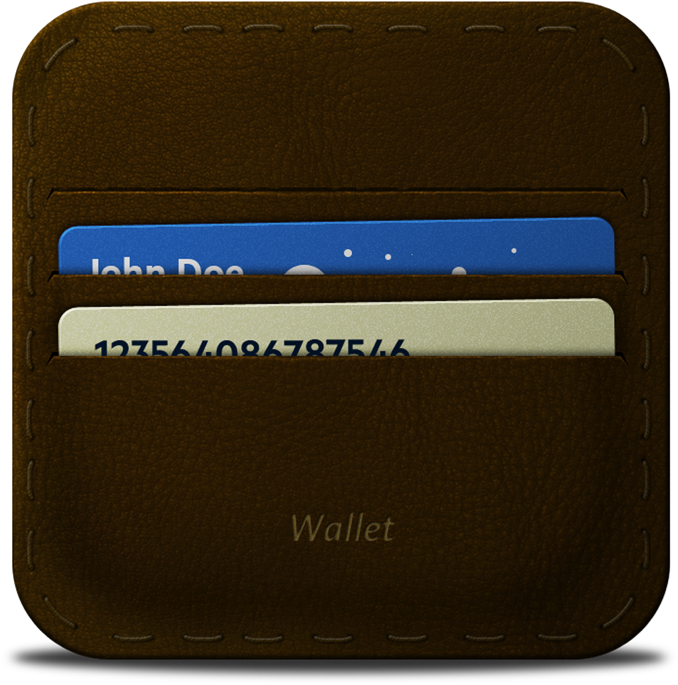 Download Brown Leather Card Holder Wallet | Wallpapers.com