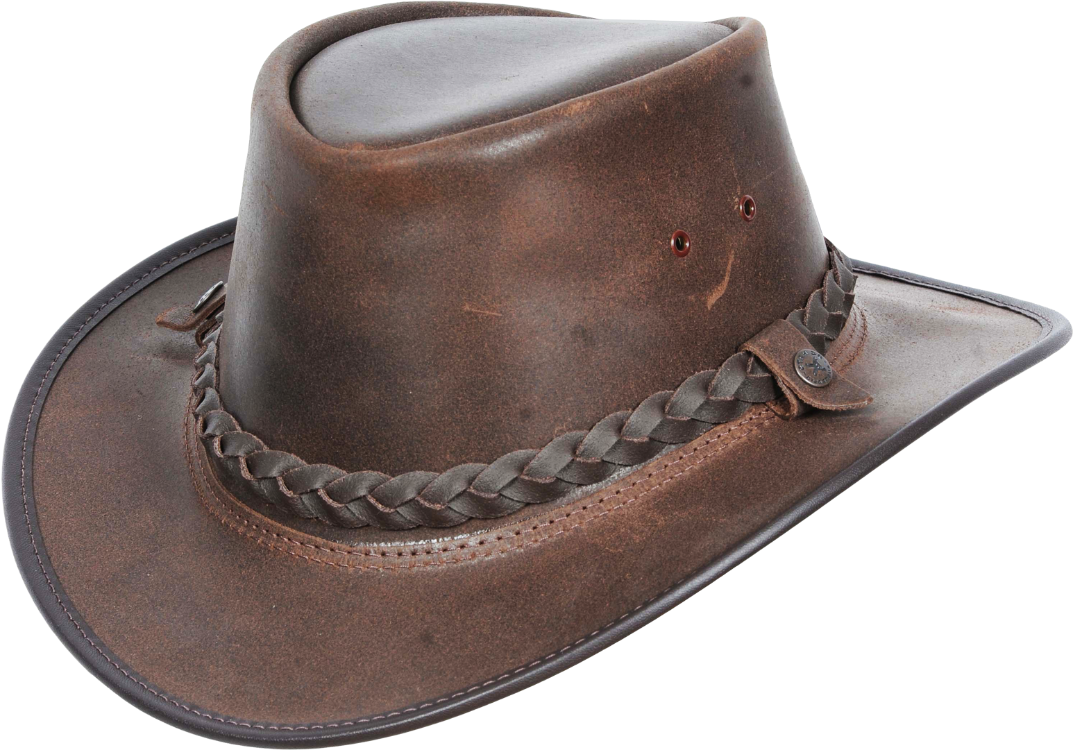 Brown Leather Cowboy Hat PNG