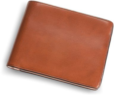 Brown Leather Wallet Isolated PNG