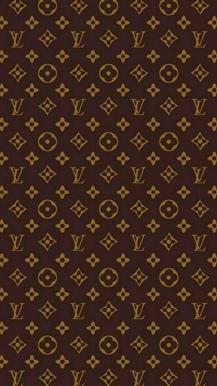 Download Brown Louis Vuitton Designer Wallpaper