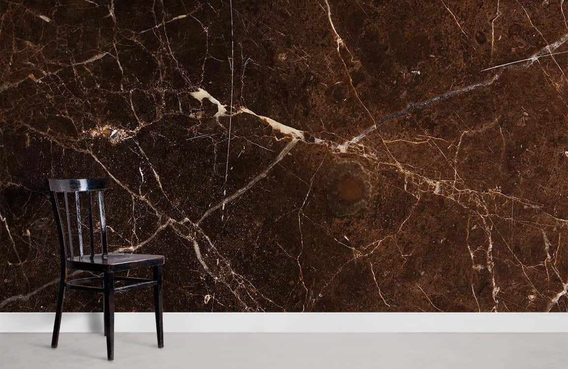Luxurious Brown Marble Texture Wallpaper