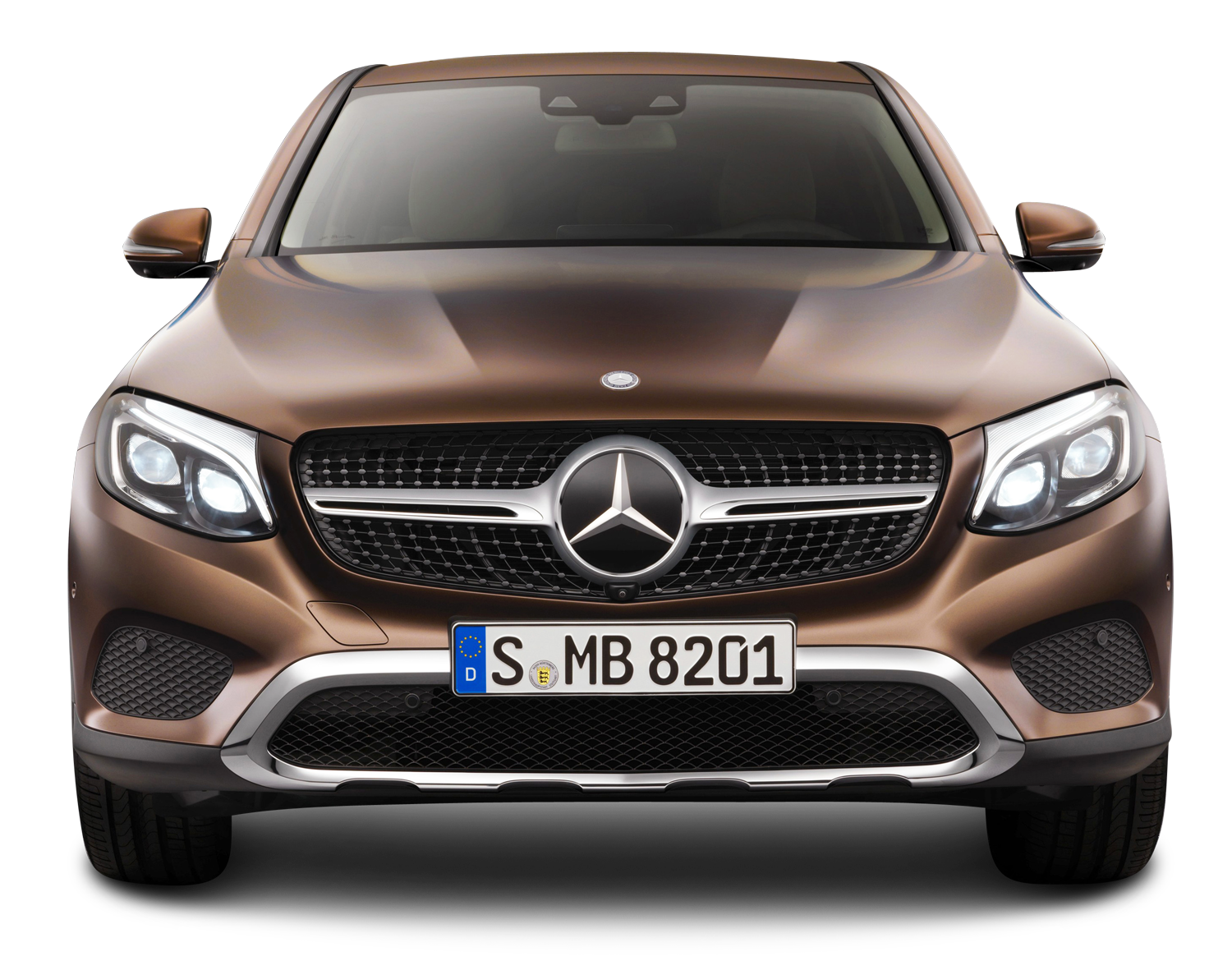Brown Mercedes Benz Front View PNG