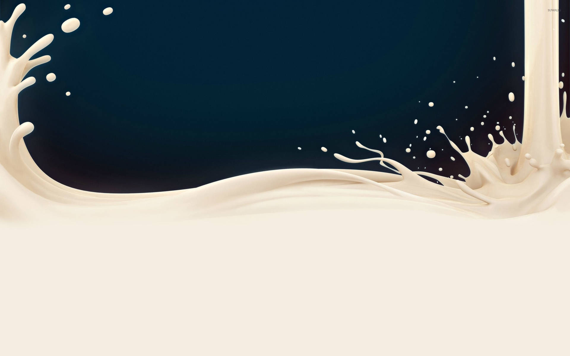 Brown Milk Liquid Digital Art Wallpaper