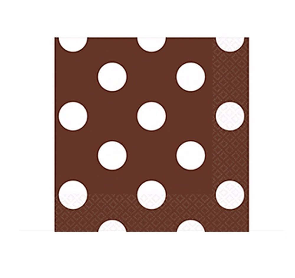 Elegant Brown Polka Dot Wallpaper Wallpaper