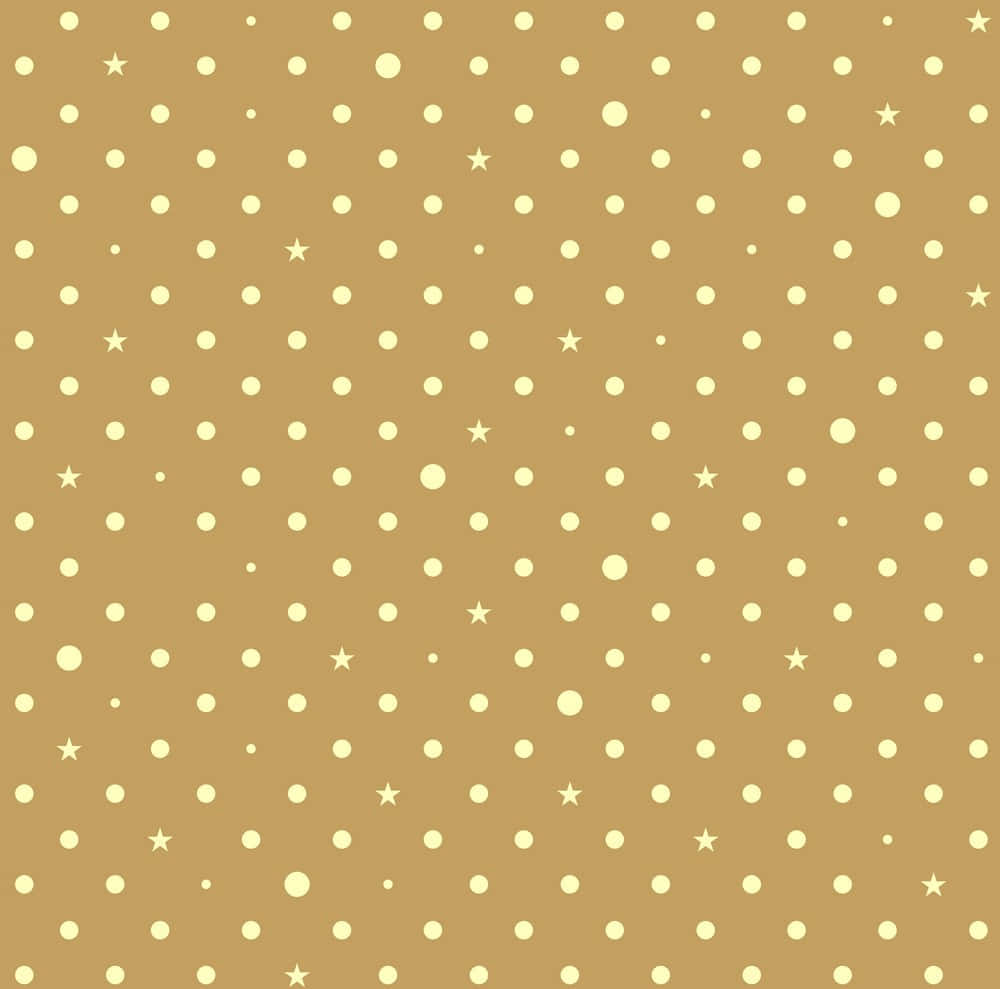 Stylish Brown Polka Dot Pattern Wallpaper