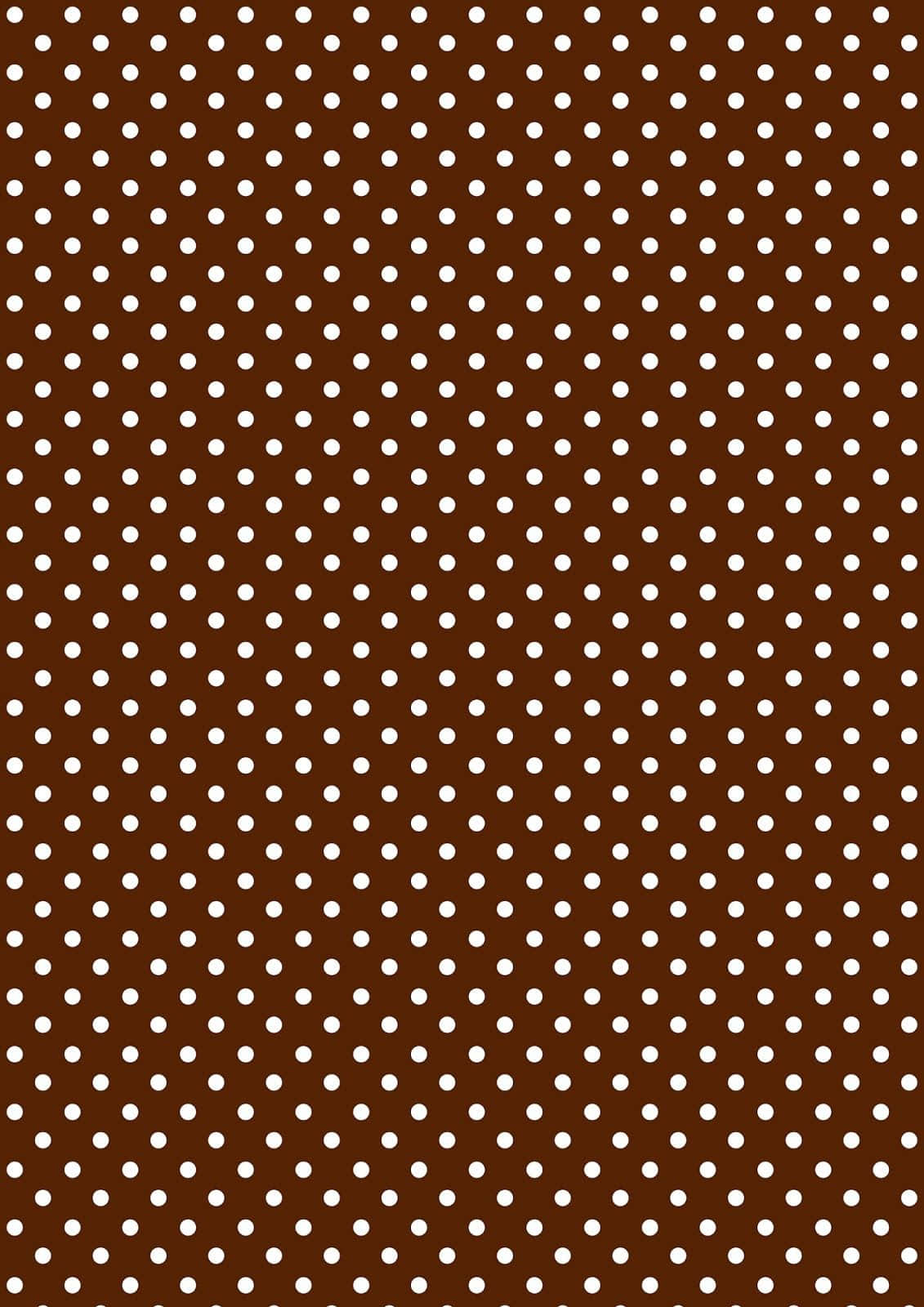 Brown Polka Dot Pattern Wallpaper
