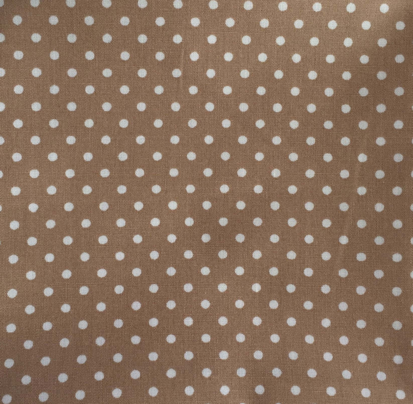 Elegance of Brown Polka Dots Pattern Wallpaper