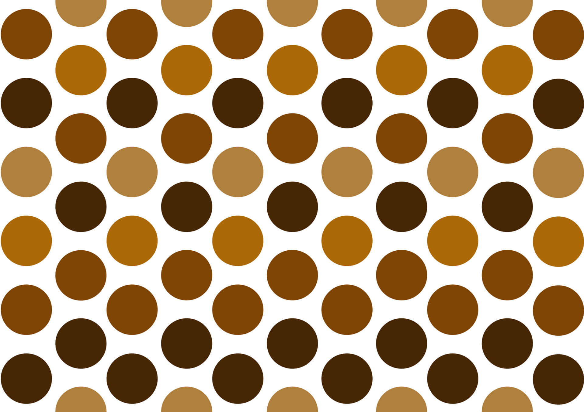 Vintage Brown Polka Dots Pattern Wallpaper