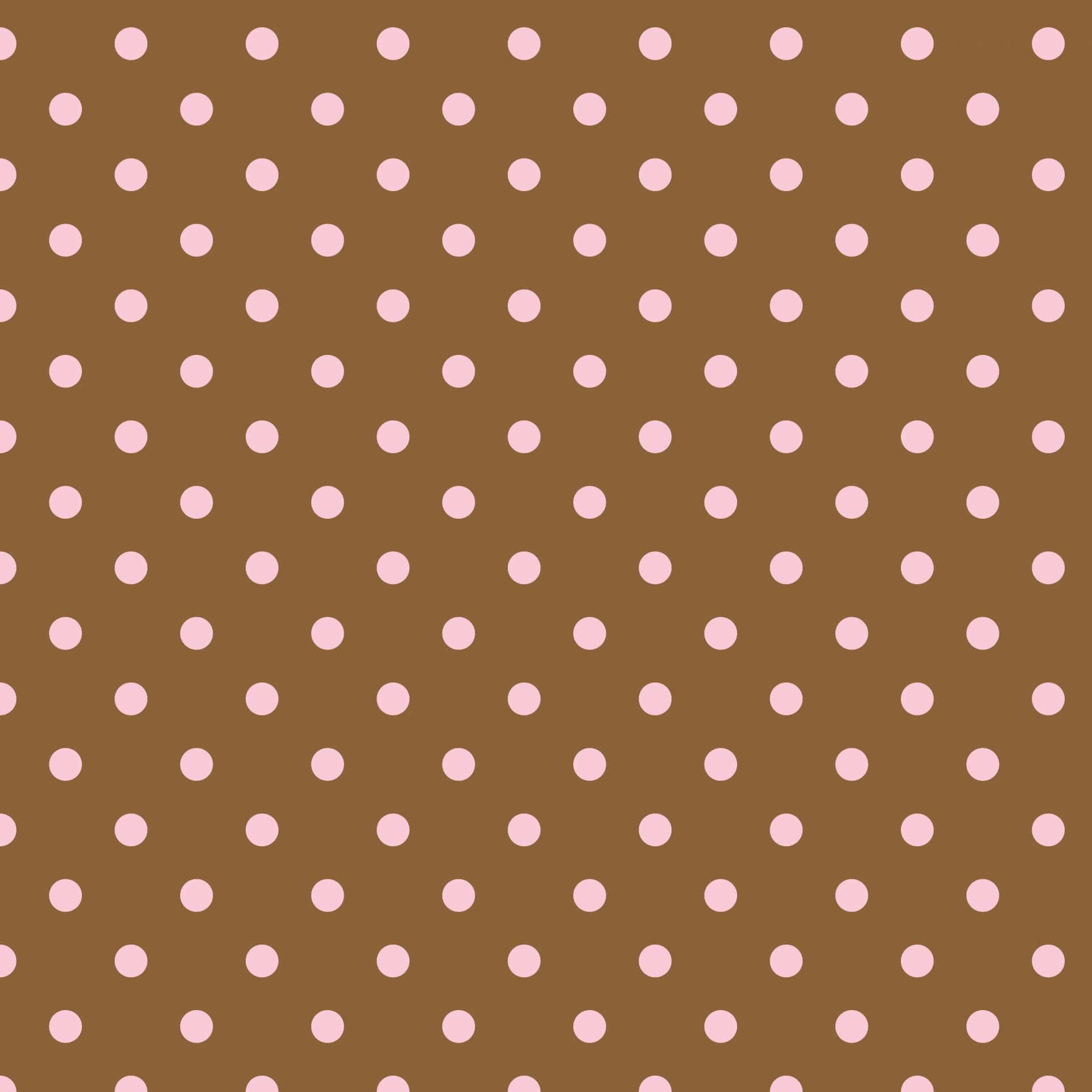 Charming Brown Polka Dots Wallpaper Wallpaper