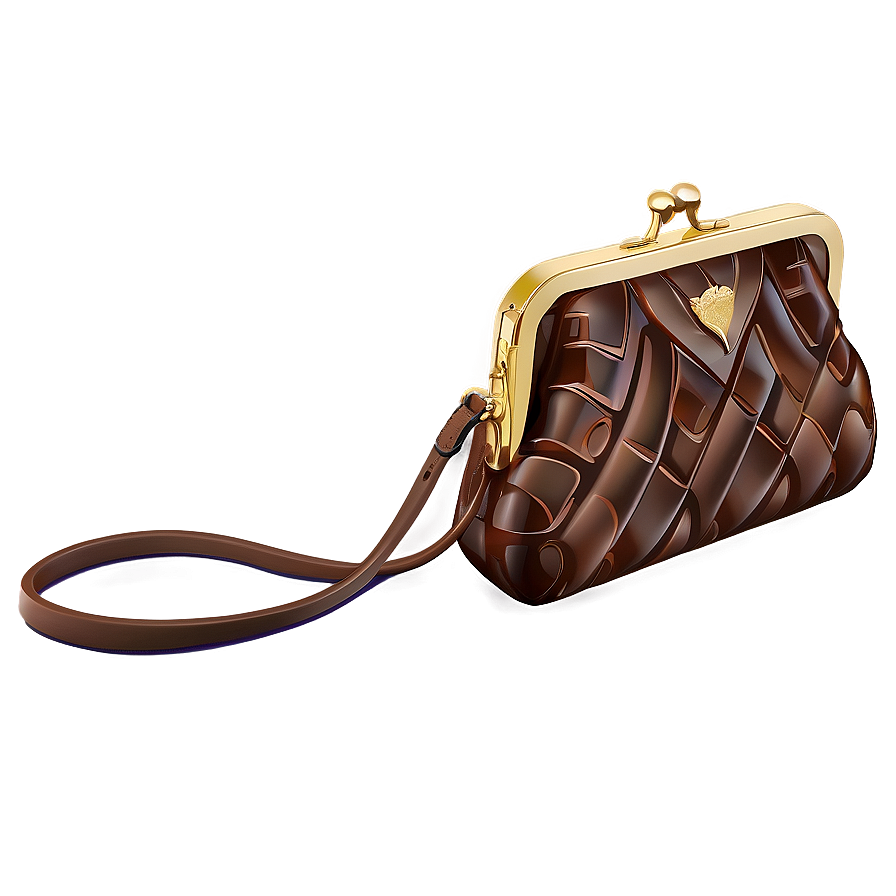 Brown Purse Png 05242024 PNG