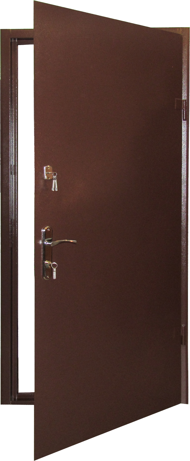 Brown Security Doorwith Keys PNG
