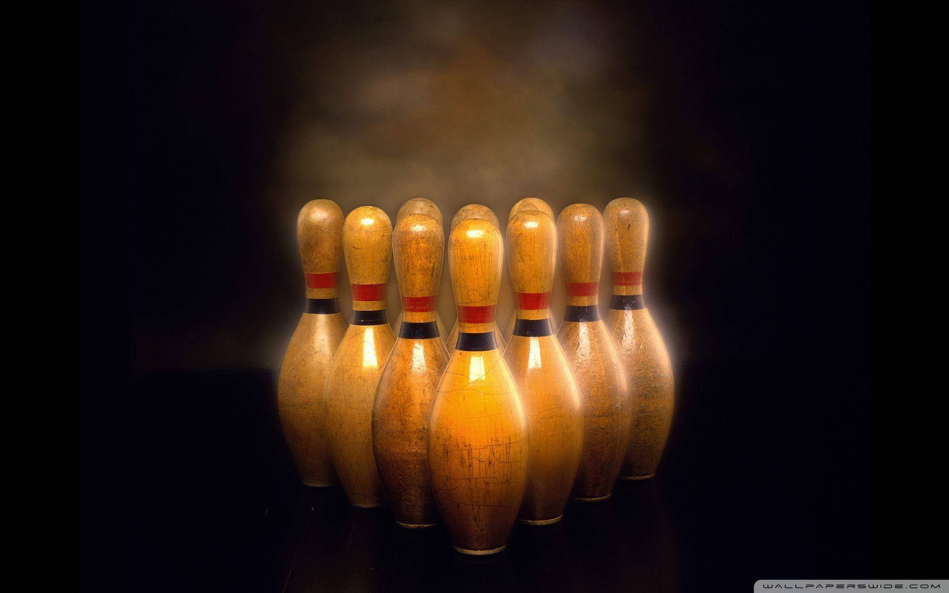 Brown Set Of Bowls For Bowling Wallpaper