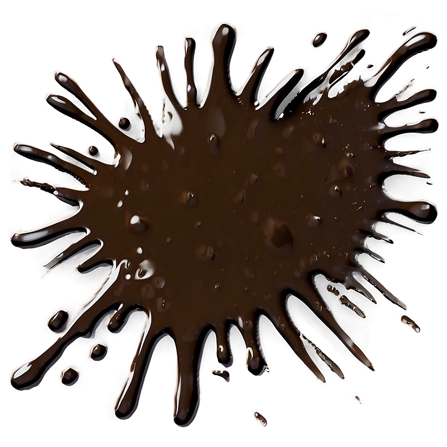 Brown Splat Png 06122024 PNG