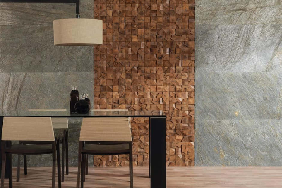 Caption: Elegant Brown Stone Texture Wallpaper