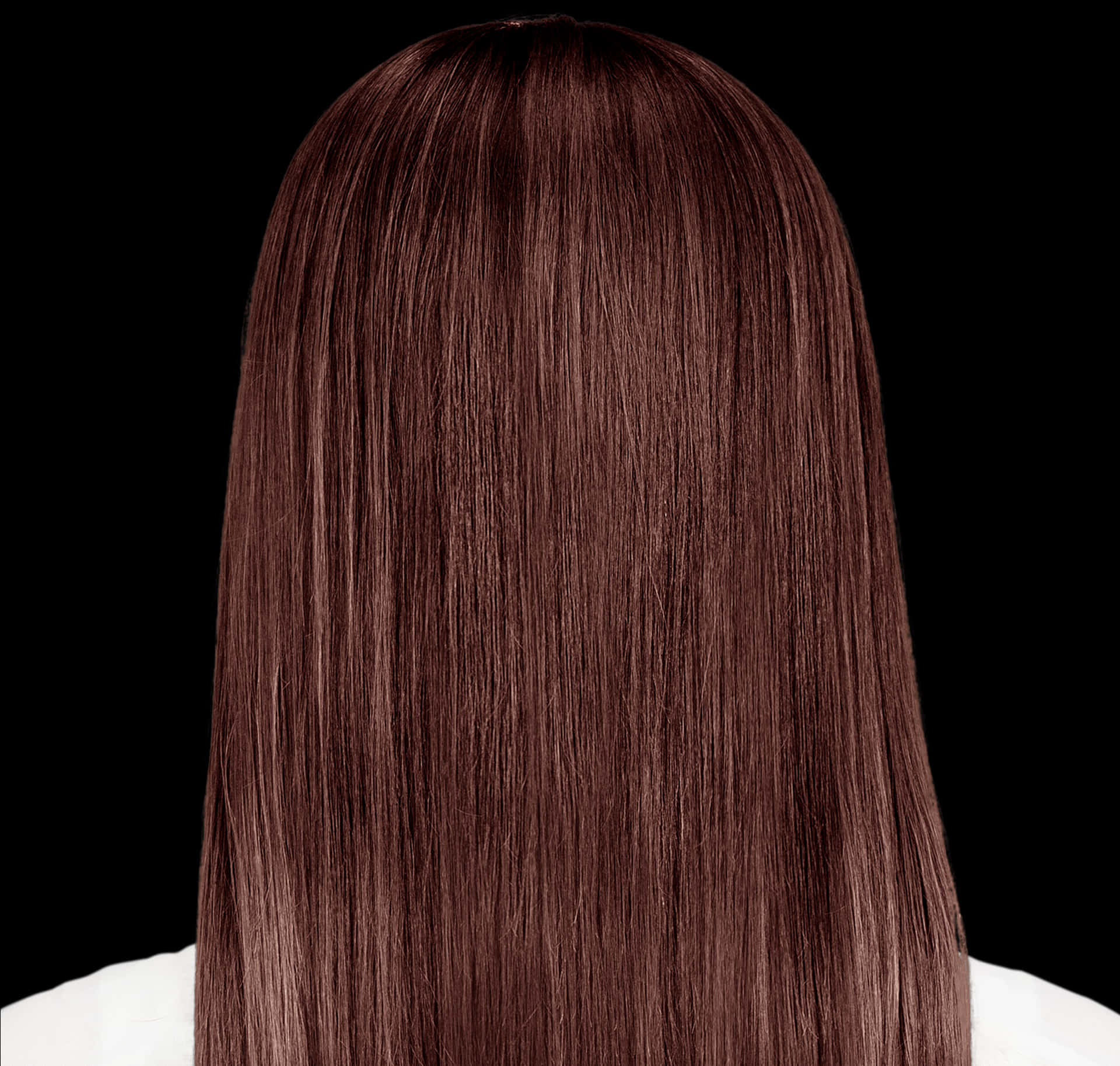 Brown Straight Hair Wig PNG