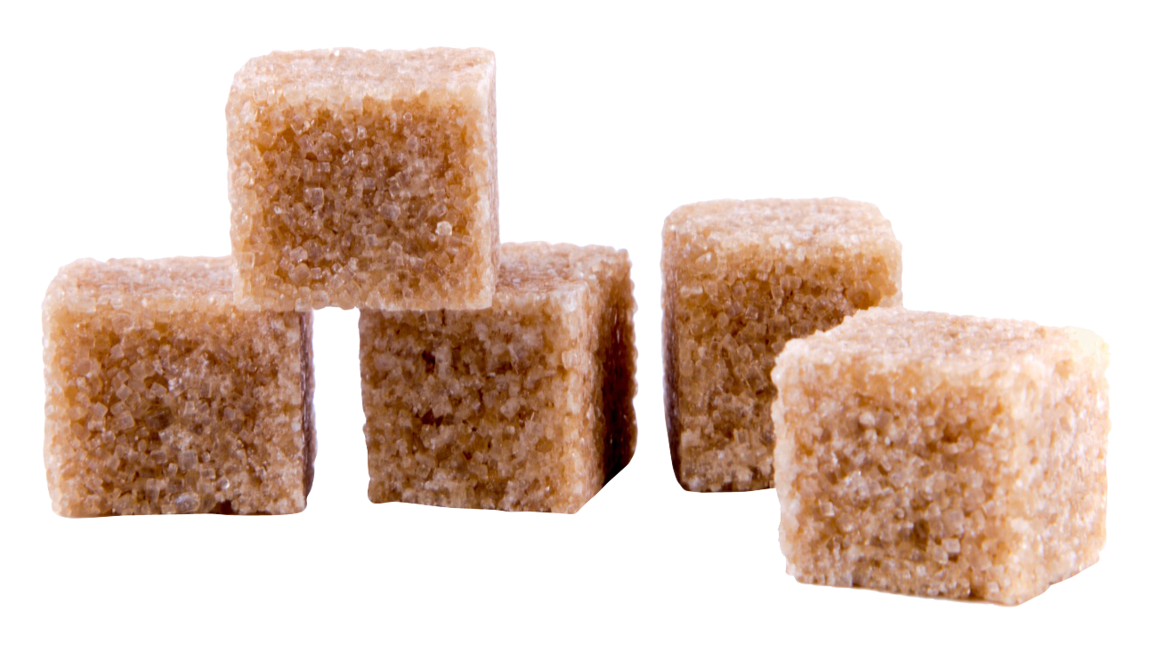 Brown Sugar Cubes Transparent Background PNG