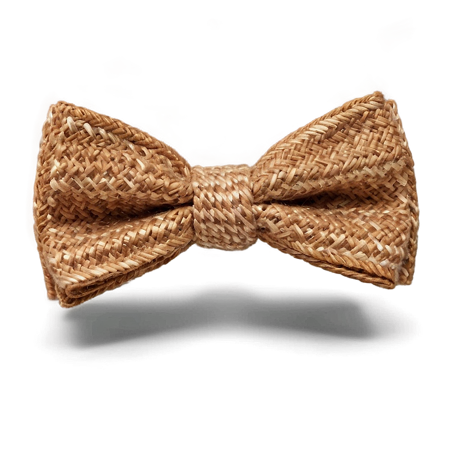 Brown Tweed Bow Tie Png Qxp PNG