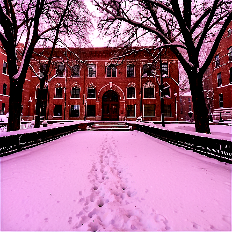 Brown University Campus Snowfall Png Sgl PNG