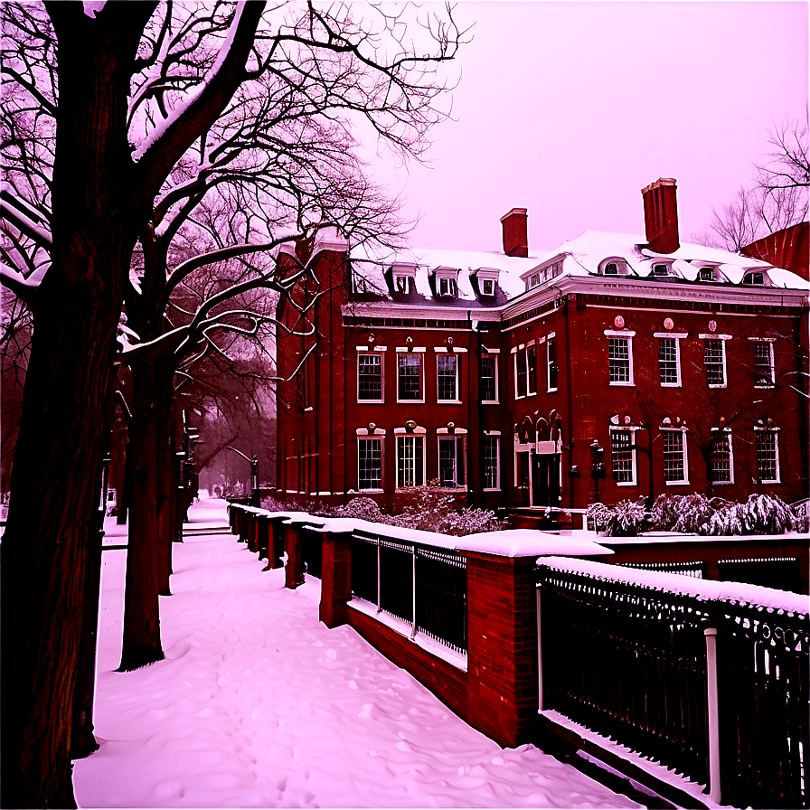 Brown University Campus Snowfall Png Xdq92 PNG