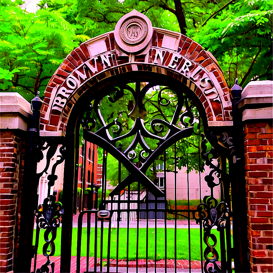 Brown University Gate Png Ugc25 PNG
