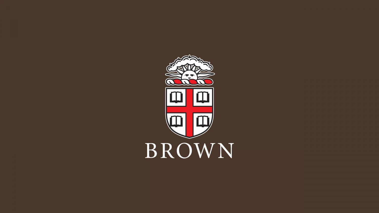Brown University Logo In Brown Background Wallpaper
