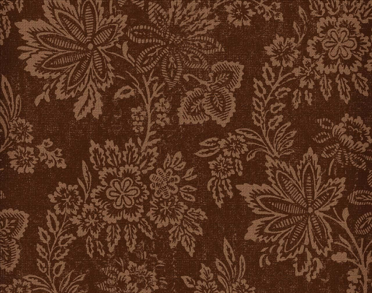 Elegant Brown Vintage Pattern Wallpaper Wallpaper