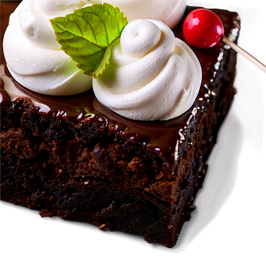 Brownie With Marshmallow Topping Png 10 PNG