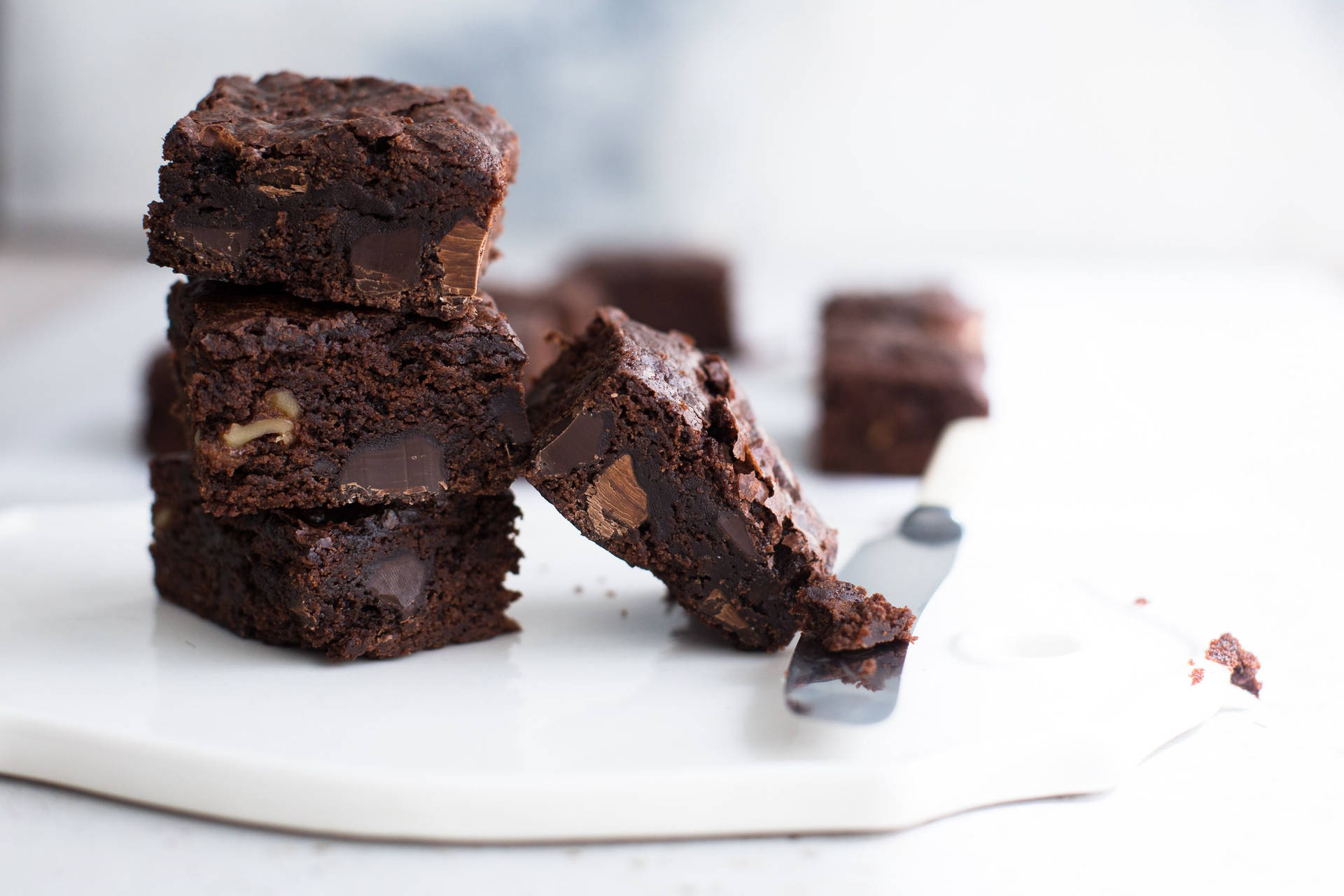 Brownies With Chocolate Bars Picture