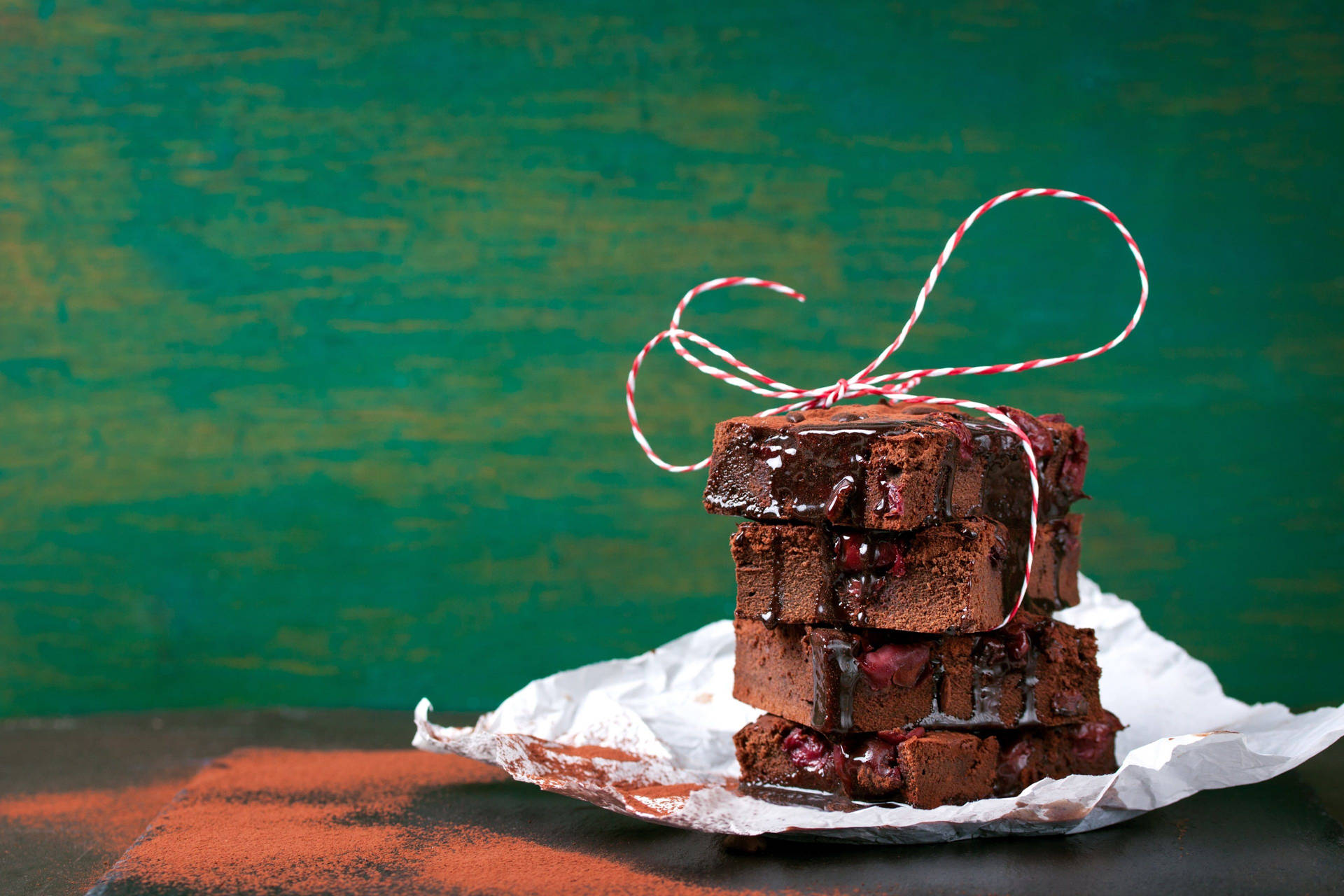 Brownies With Chocolate Powder Picture