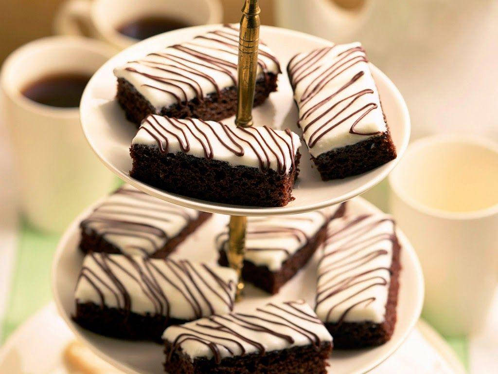Brownies With White Chocolate Frosting Picture