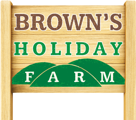 Browns Holiday Farm Sign PNG