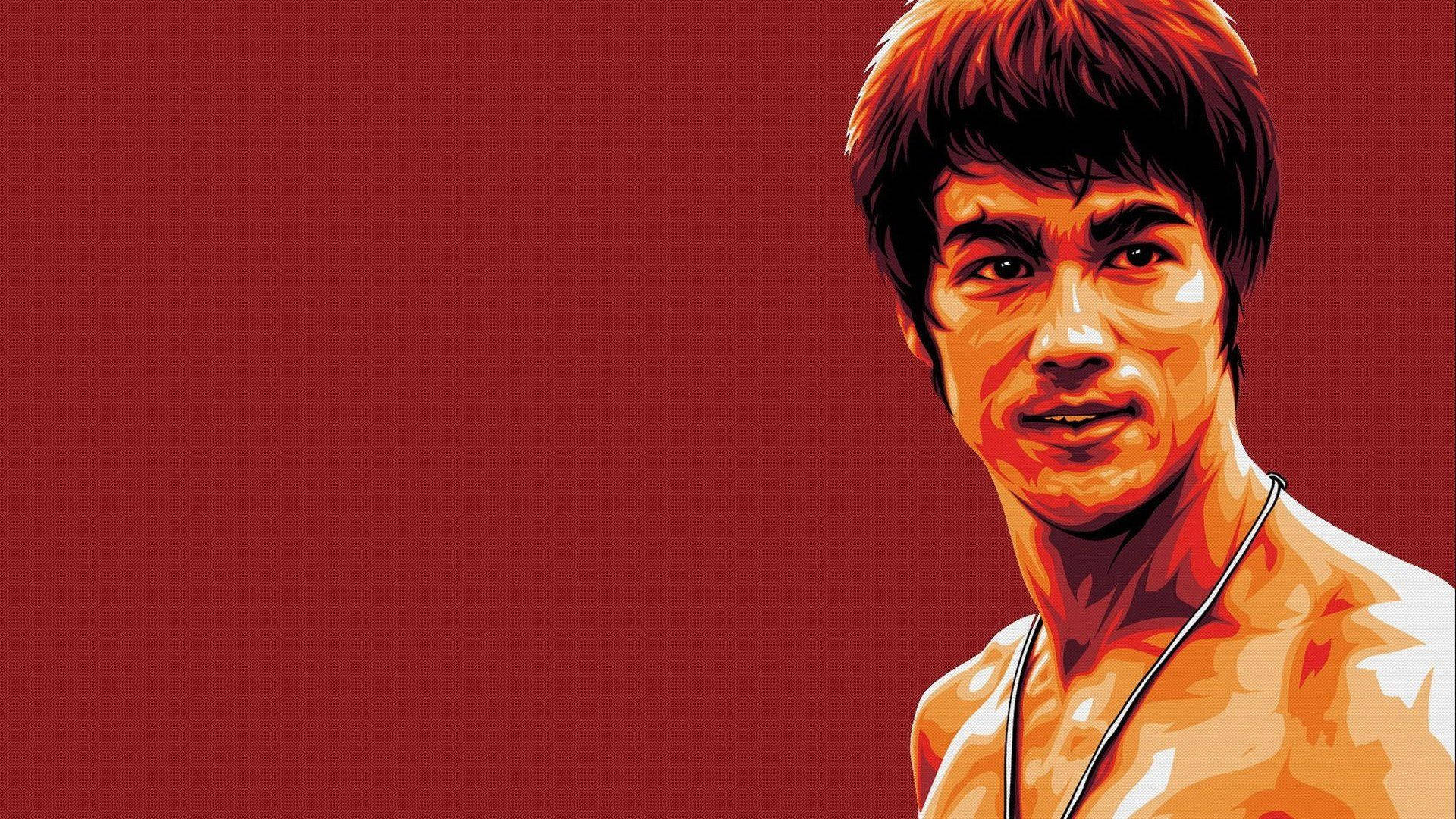 Bruce Lee In A Painting Wallpaper
