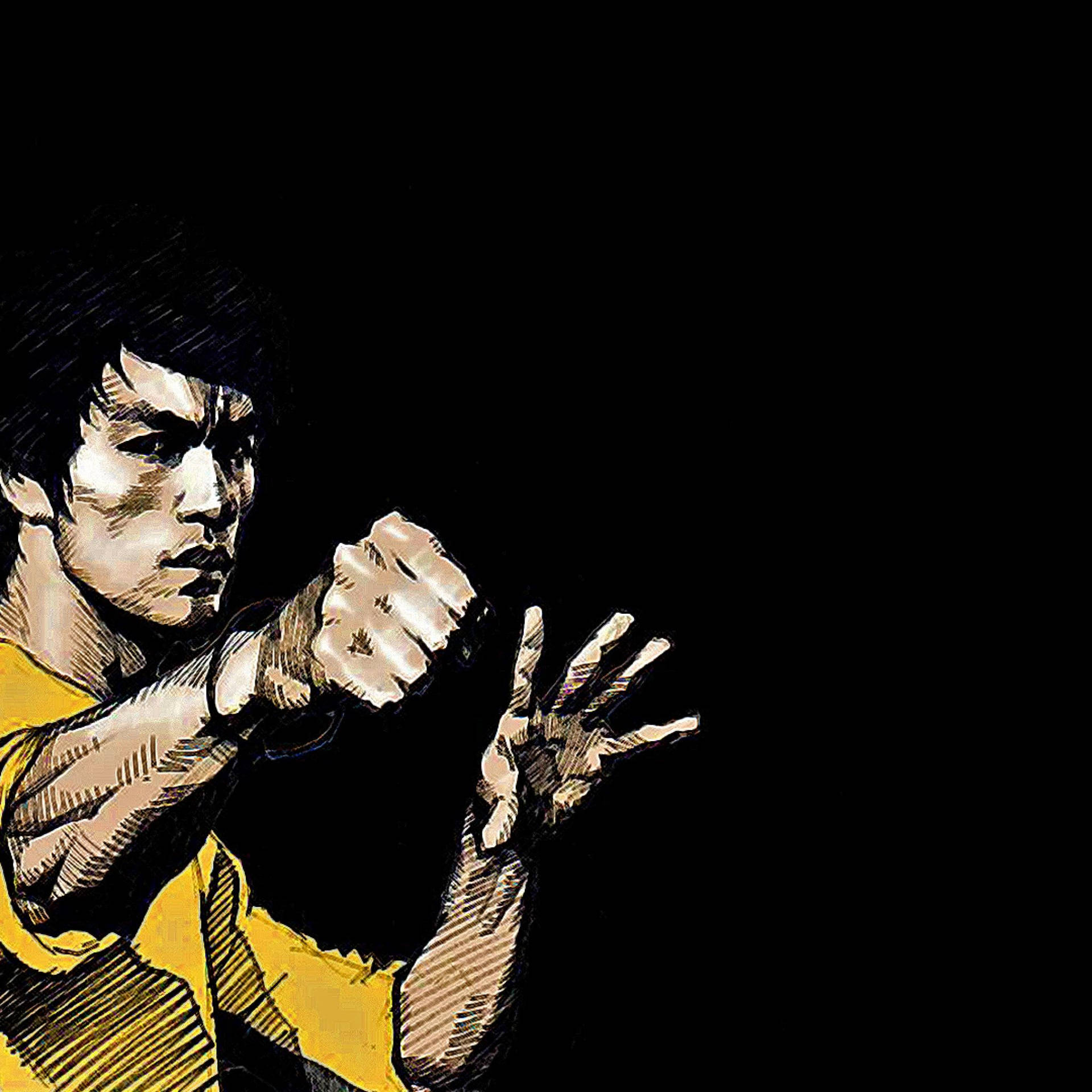 Bruce Lee's beauty in martial arts Wallpaper