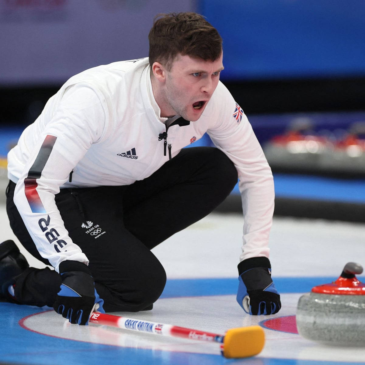 Bruce Mouat britisk Curling Athlet stræber mod større løsninger Wallpaper