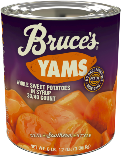 Bruces Yams Canned Sweet Potatoes PNG