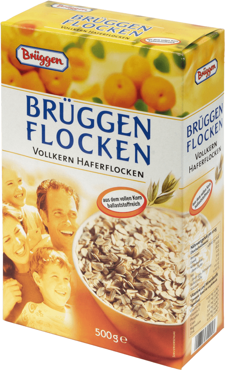 Brüggen Flocken Oatmeal Box500g PNG