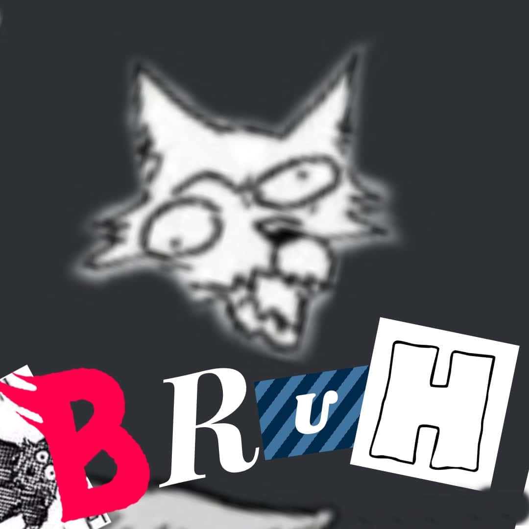 Bruh Reaction With Wolf Legosi Wallpaper