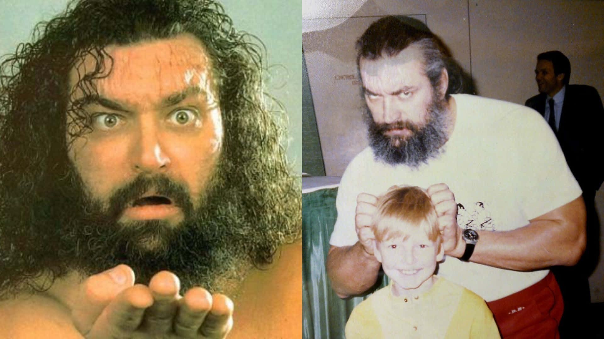 Brugser Brody som wrestler og far tapet. Wallpaper